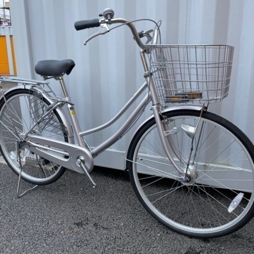【都内/千葉市引取】ママチャリ 26インチ自転車 カゴ/鍵/ライト付 都内/千葉市引取】ママチャリ 26インチ自転車 鍵/カゴ/ライト付 都内