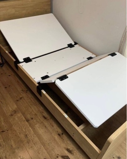 【引取】ニトリ NITORI 電動ベッド シングル 動作確認済み 取扱説明書付き 分解済み