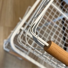 【美品】ランドリーバスケット　白の画像