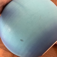 美品　花瓶　フラワーベース　青　ブルー　壺の画像