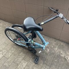 リサイクルショップどりーむ荒田店 No1253 自転車　折りたたみ自転車　20インチ　オシャレなサックスブルー♪　状態良好♪の画像