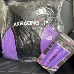 【２点】AKRACING タンブラー、クッション