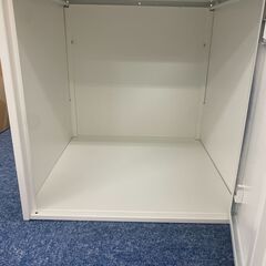 家具　BOX鍵付きキャビネット　ホワイトの画像