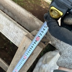 【美浦村布佐】木製大型パレット 3.5×0.98m 1枚　大型重量物の運搬等にの画像