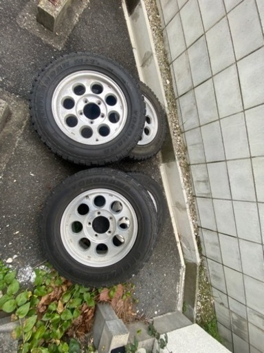 ジムニー　タイヤホイールセット　パンク