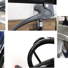 【9/14取引終了】≪H048ジ限≫  maruishi/丸石サイクル 自転車/ママチャリ MILD FWS26MDPZ 26インチ LEDライト 角ワイヤーカゴ ブルー系 変速無し 通勤/通学の画像
