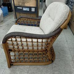 ラタンチェア 1人用ソファ ※2400010392566の画像