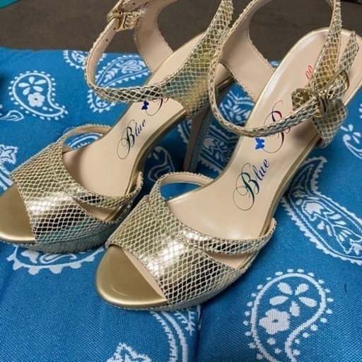 #3209 ミュール　パンプス　ハイヒール　ゴールド　L 新品