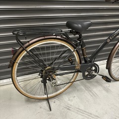 自転車27インチ オートライト6段変速