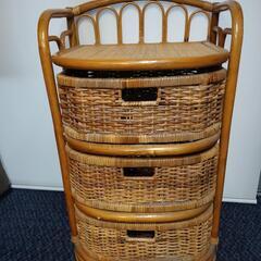 (最終処分)　籐家具　三段