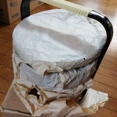 【6/30処分します】お重箱　ミニ　三段　丸型　山中漆器　合成漆器　中古美品の画像