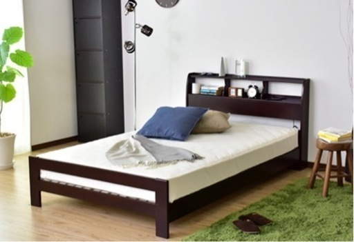 家具 ベッド シングルベッド+マットレスのセット