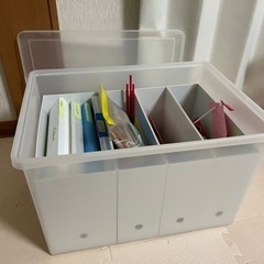 家具 収納家具 無印　収納ボックス＋中の仕切り
