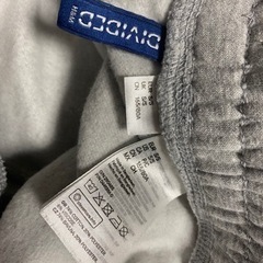 H&M DIVIDED ダブルニーワイドスエットパンツ　Sサイズ グレー色 スウェットパンツ グレー ジョガーパンツの画像