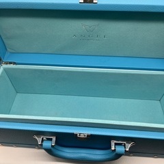 エンジェルシャンパン　空箱と空き瓶 ブルー ピンクの画像