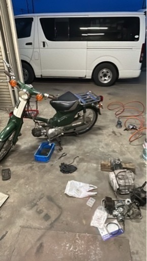 スーパーカブ50   aa01 78ccボアアップ　強化クラッチ　純正加工マフラー