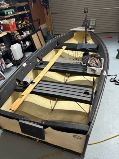 ポータボート10フィート　エレキ魚探バッテリーセット