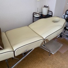 ブラウン合成皮革 マッサージ 施術 ベッド 引き取り限定 埼玉 ぶ