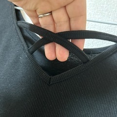 【取引者決定】４Ｌの背中可愛い黒タンクトップ♡の画像