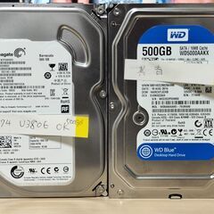 3.5インチHDD 2個（１個はおまけ） 500GB