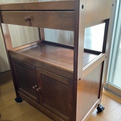家具 収納付きキッチンワゴン