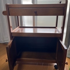 家具 収納付きキッチンワゴンの画像