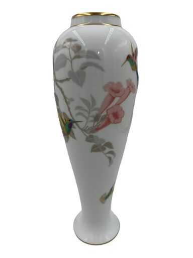 花瓶　ハチドリ　大倉陶園