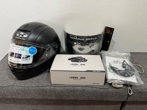 【超美品】バイク用ヘルメットとインカムのセット