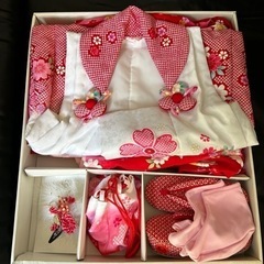 七五三 着物 箱入り7点セット シミ有り 