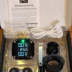 新品未使用 TPMS バイク タイヤ空気圧センサー 防水 コードレスの画像