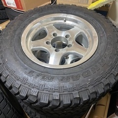 【値下げ】ジムニー　バリ溝マッドタイヤ 215/85R16 ホイール付き