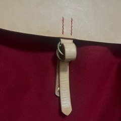 本革と帆布のリュックの画像
