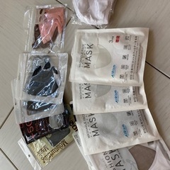 未使用マスク　布マスク　不織布マスク