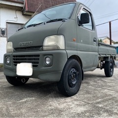 ★スズキ キャリィ 低燃費 車検付 アゲトラ 内外装綺麗 5MT・4WD・AC・PS・ETC オーディオ 社外バンパーフォグ付 カスタムペイント車両☆の画像