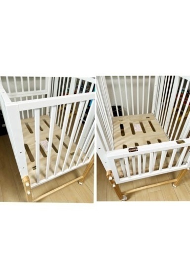 ベビーベッド　折りたたみ式　大和屋　パタン2 子供用品　　