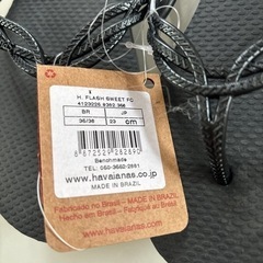 新品　havaianas 黒　23㎝　ビーチサンダルの画像