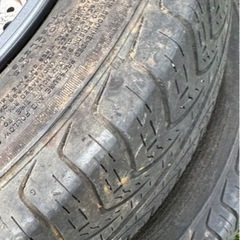   タイヤ付きホイール 2本  155/65/R13  　車のパーツ タイヤ、ホイールの画像