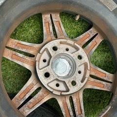   タイヤ付きホイール 2本  155/65/R13  　車のパーツ タイヤ、ホイールの画像