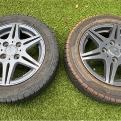   タイヤ付きホイール 2本  155/65/R13  　車のパ...