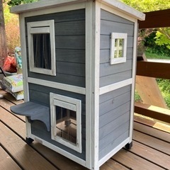 最終値下げです　人気！　二階建て　キャットハウス　　の画像