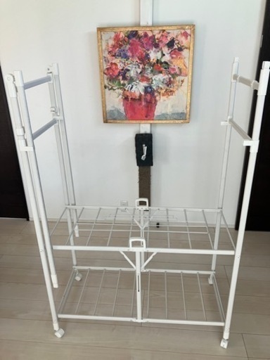 折りたたみランドリーラック　カインズ　洗濯用品