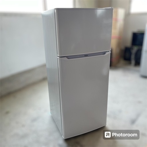 美品 Haier 冷蔵庫 130L 2022年製 2ドア ハイアール  JR-N130C ホワイト系 右開き