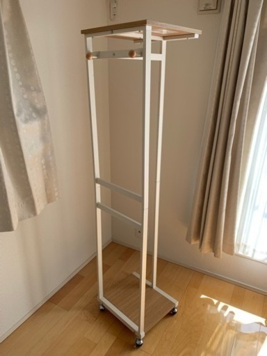 山善 ハンガーラック 幅36.5×奥行40×高さ163.5cm スリム