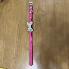 ペット用　首輪　キラキラストーンハート　Sサイズの画像