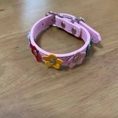 ペット用首輪　花柄　