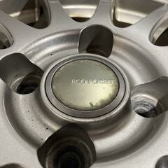 BS BRIDGESTONE ECO FORME SE-10 エコフォルム 社外ホイール 15インチ 4本 5J4HPCD100+39 アクア ヤリス ヴィッツ等　(MHA185)クレジットカード QRコード決済可能の画像