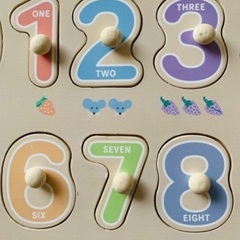 🌟格安🌟 数字 知育 木製 型はめ パズル🧒🧩の画像