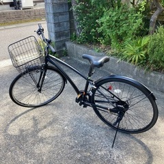 受渡決まりました　自転車 27 ギア、カゴ、鍵、ライト付き