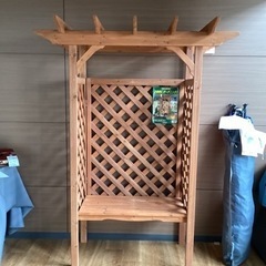 ベンチ付きパーゴラ【町田市再生家具】240478