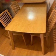 浜本工芸　家具 北欧　ダイニング5点セット